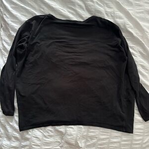 Black lululemon long sleeve wide neck